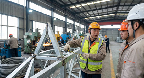 鐵塔廠(chǎng)負(fù)責(zé)人與團(tuán)隊(duì)