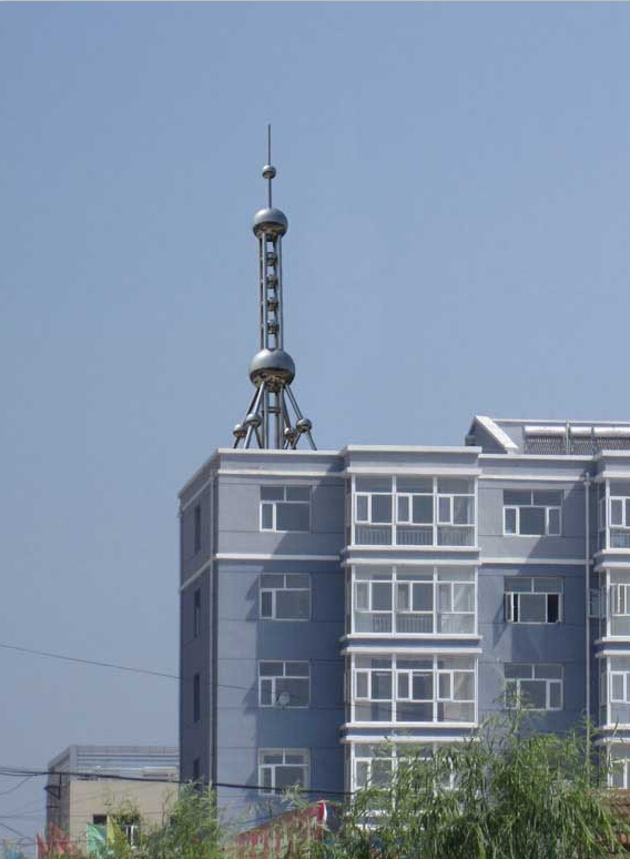 甘肅80米樓頂避雷塔