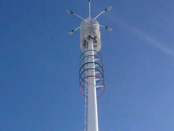 25米通信塔幾天完工