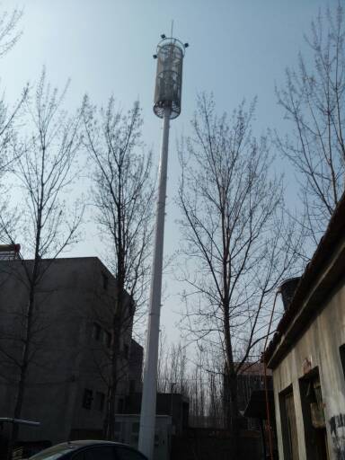 50米信號(hào)塔拆除施工