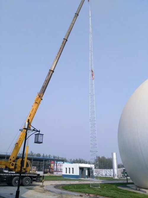 避雷塔安裝施工現場